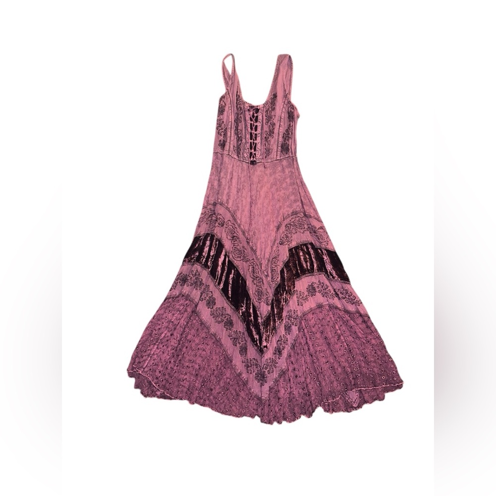 Bohemian maxi dress free size